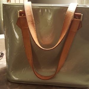 Mint Green Monogram Vernis LV tote